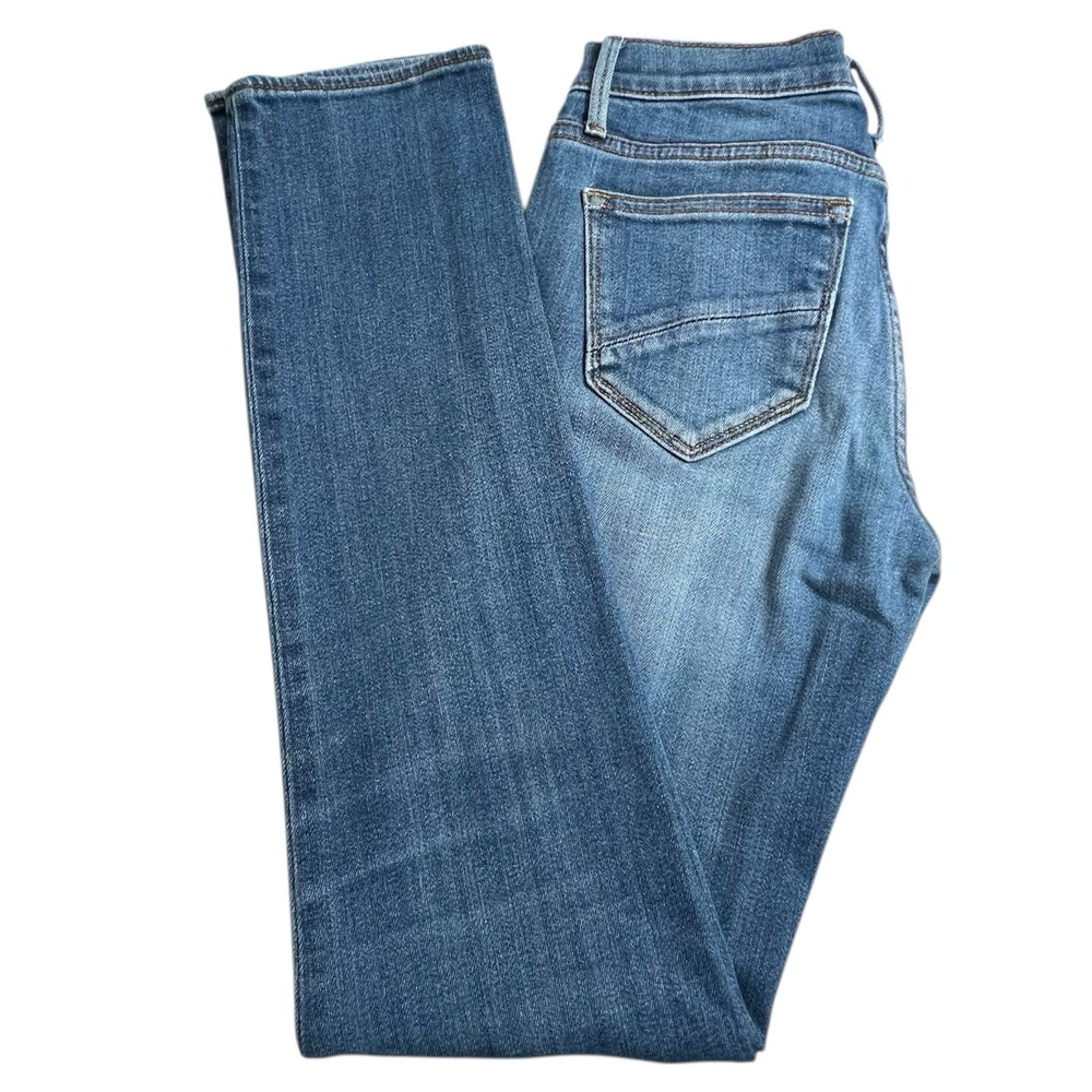 Driftwood Womens 25 Audrey Slim Straight Medium Wash Low Rise Jeans‎